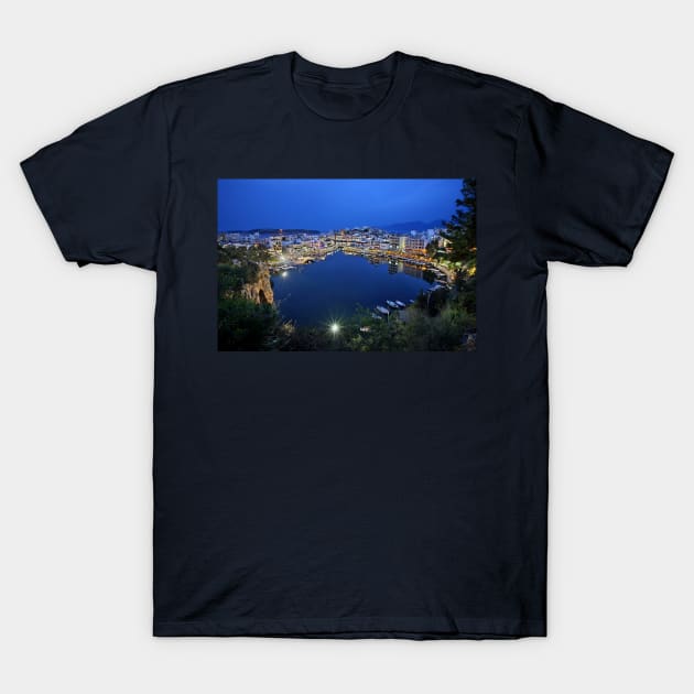 Agios Nikolaos & Voulismeni lake T-Shirt by Cretense72